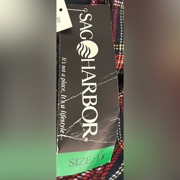 NWT Sag Harbor Plaid Blazer - Picture 2 of 4